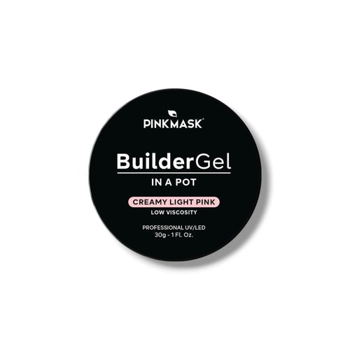 BUILDER GEL IN A POT - CREAMY LIGHT PINK